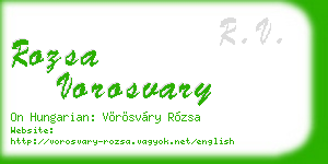 rozsa vorosvary business card